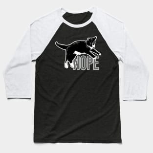 Nope, Not Today, Cat Lover's Gift Baseball T-Shirt
